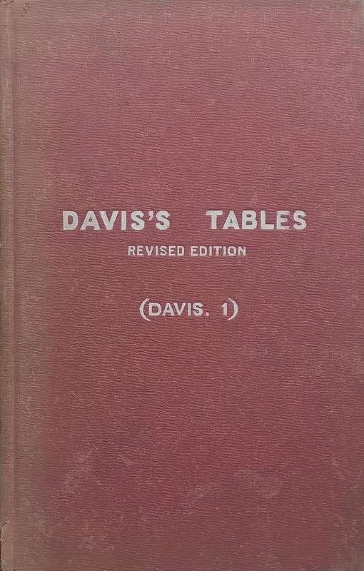 Suns True Bearing, or Azimuth Tables (Daviss Tables) | J. E. Davis