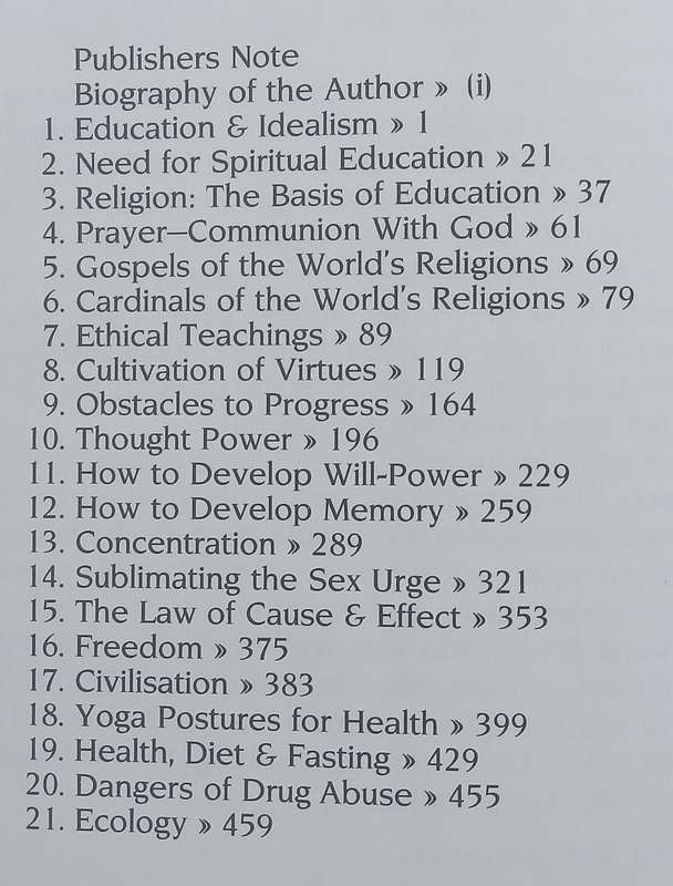 Enlightened Education | Sri Swami Sahajananda