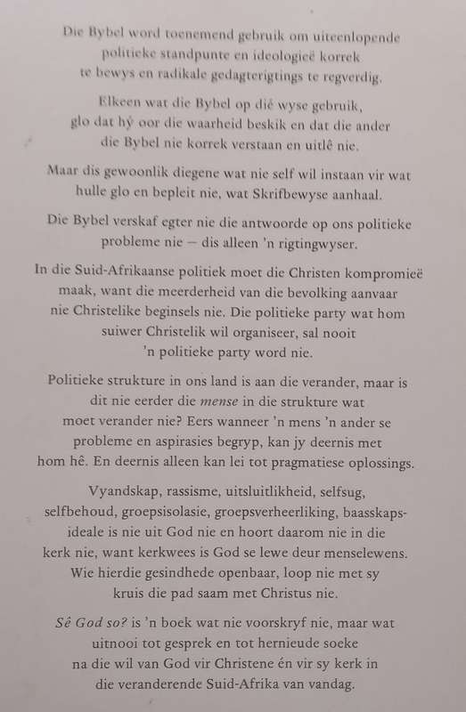 Sê God So? (Afrikaans) | Ferdinand Deist