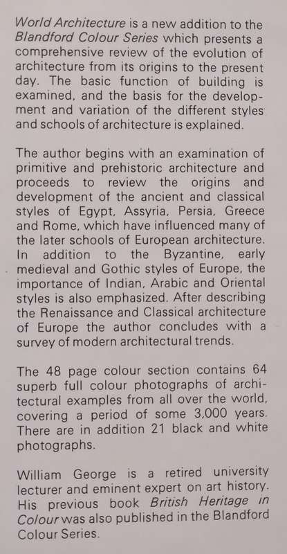 World Architecture (Blandford Colour Series) | William George