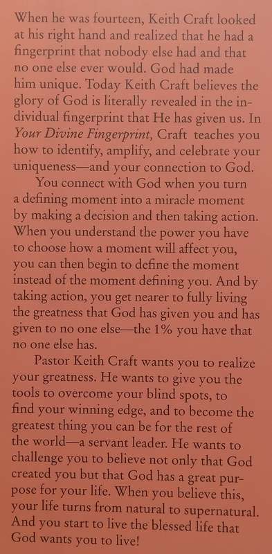 Your Divine Fingerprint: The Force That Makes You Unstoppable (Inscribed by Author) | Keith Craft