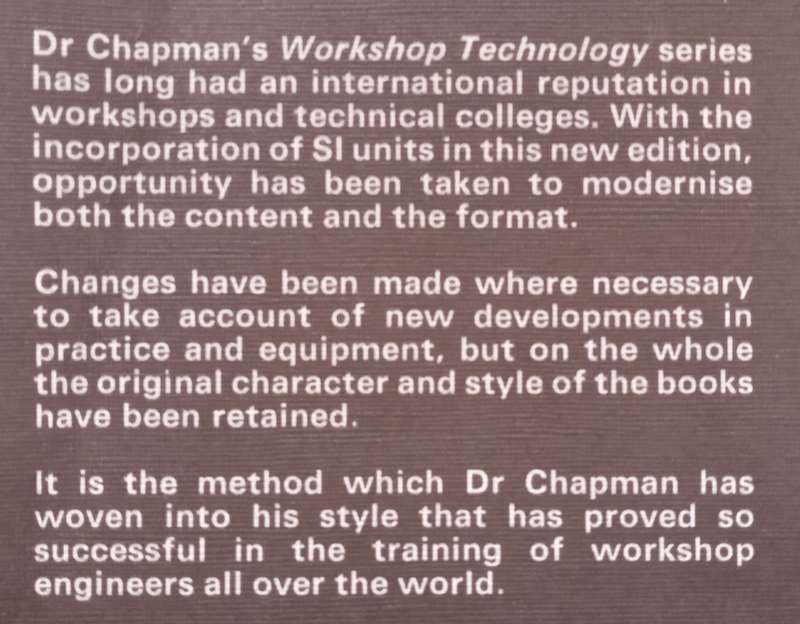 Workshop Technology Part 1 (5th Ed.) | W. A. J. Chapman