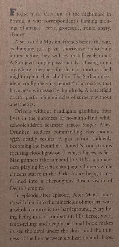 Love Thy Neighbor: A Story of War (Bosnian War) | Peter Maass