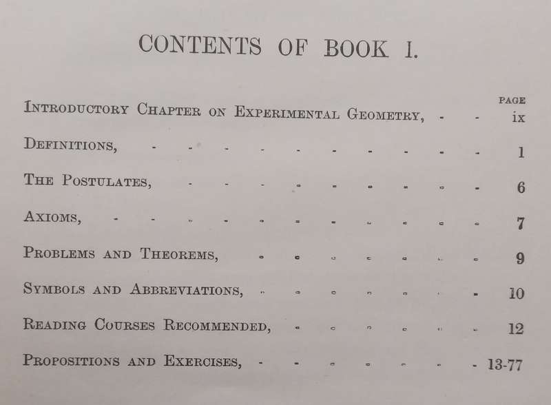Elementary Geometry Book 1 (Published 1913) | W. M. Baker & A. A. Bourne