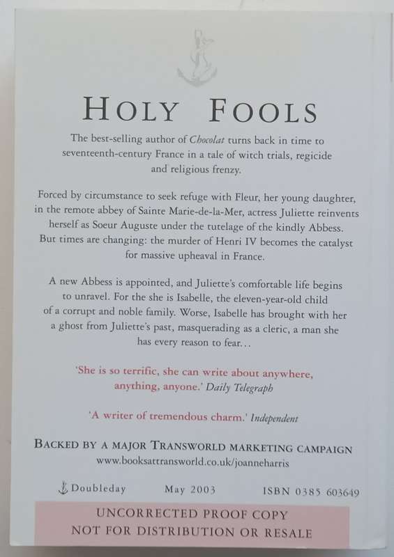 Holy Fools (Proof Copy) | Joanne Harris