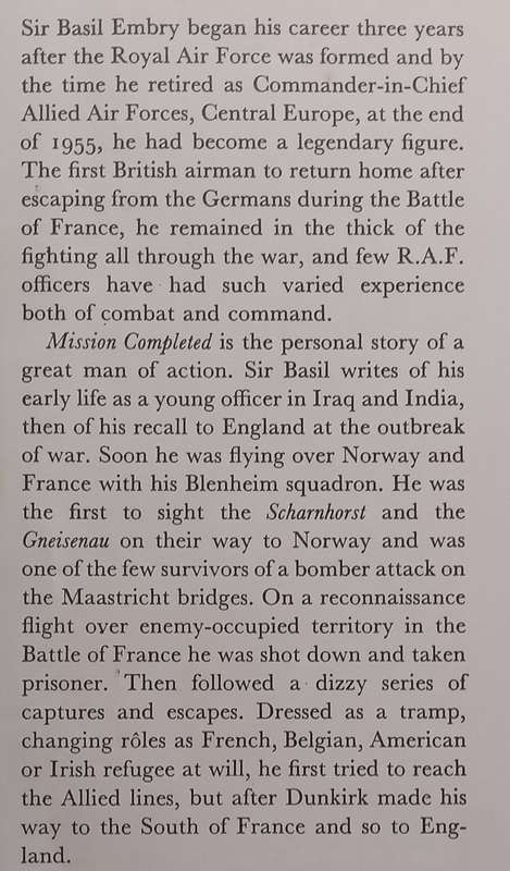 Mission Completed | Air Chief Marshal Sir Basil Embry