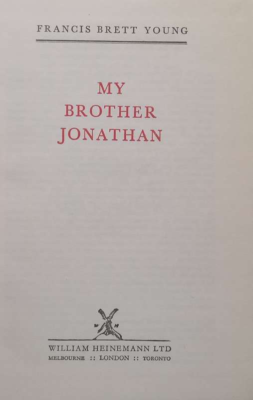 My Brother Jonathan | Francis Brett Young