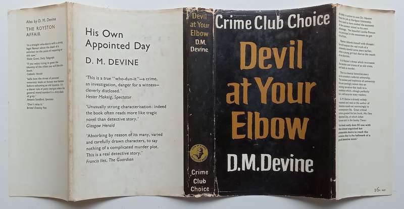 Devil at Your Elbow (First Edition, 1966) | D. M. Devine