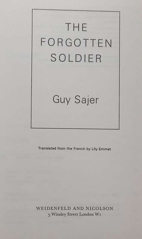 The Forgotten Soldier | Guy Sajer