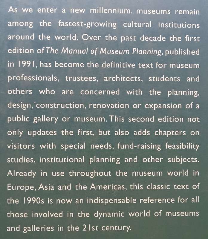 The Manual of Museum Planning (2nd Ed.) | Gail Dexter Lord & Barry Lord (Eds.)