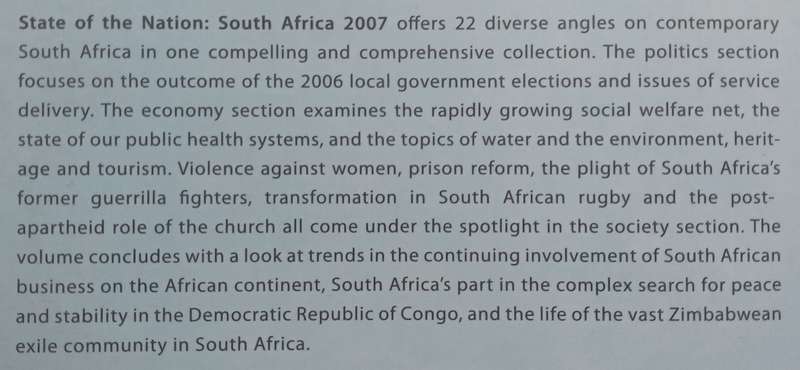 State of the Nation: South Africa 2007 | Sakhela Buhlungu, et al. (Eds.)