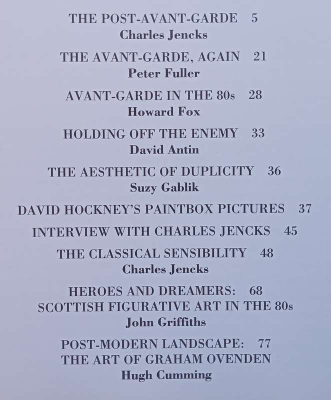 The Post-Avant Garde Painting in the Eighties | Andreas C. Papdakis (Ed.)