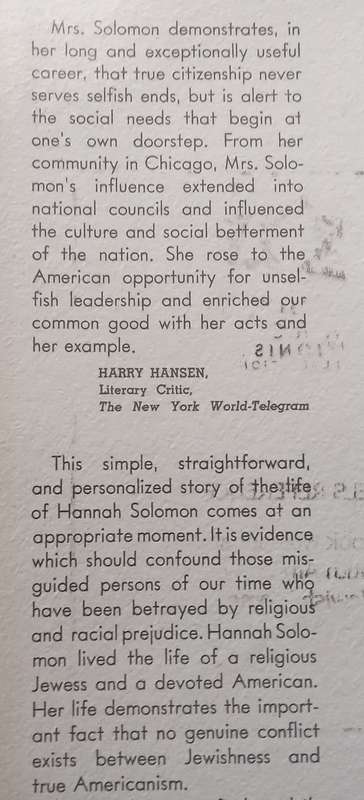 Fabric of my Life: Autobiography of a Social Pioneer | Hannah G. Solomon