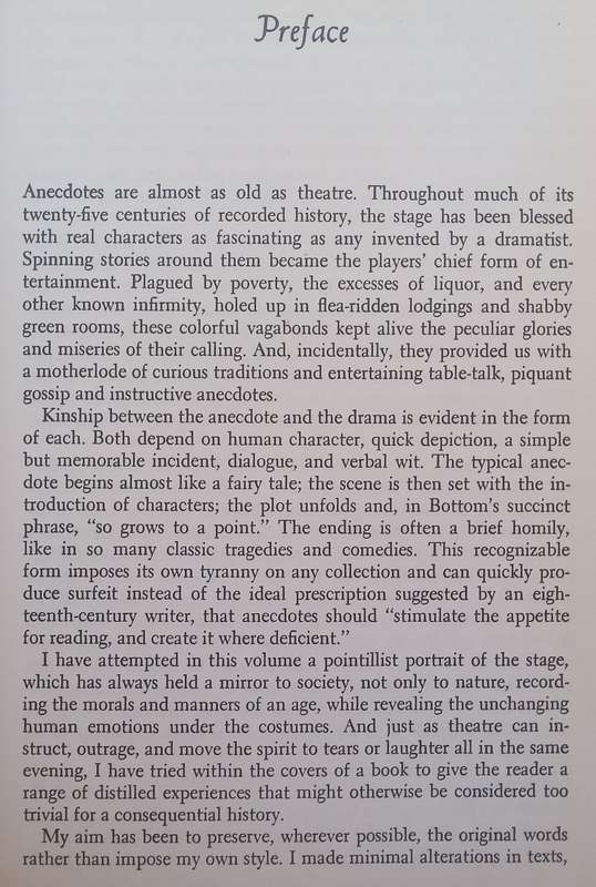 Theatrical Anecdotes | Peter Hay