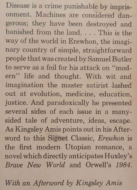 Erewhon (Copy of SA Author Stephen Gray) | Samuel Butler
