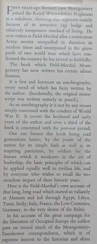 The Memoirs of Field-Marshall Montgomery | Bernard Law Montgomery