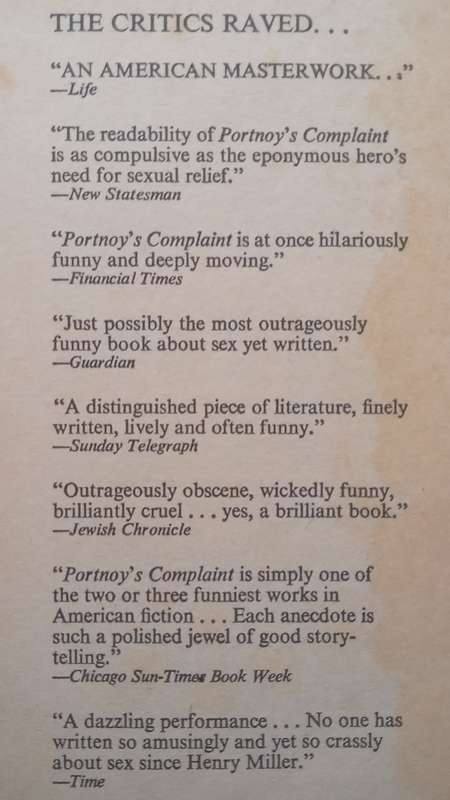 Portnoys Complaint (Reading Copy) | Philip Roth