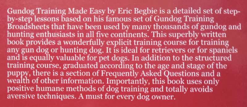 Gundog Training Made Easy | Eric Begbie