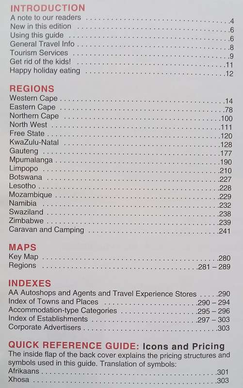 AA Guides Self-Catering Getaways, South Africa and its Neighbouring States (2005/2006 Edition)
