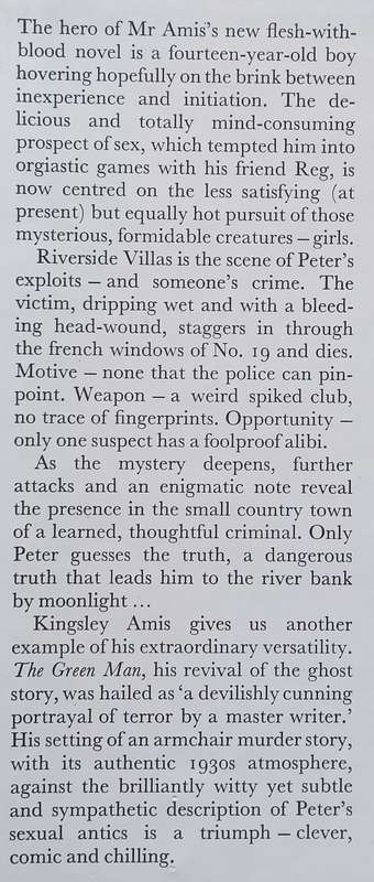 The Riverside Villas Murder (First Edition, 1973) | Kingsley Amis
