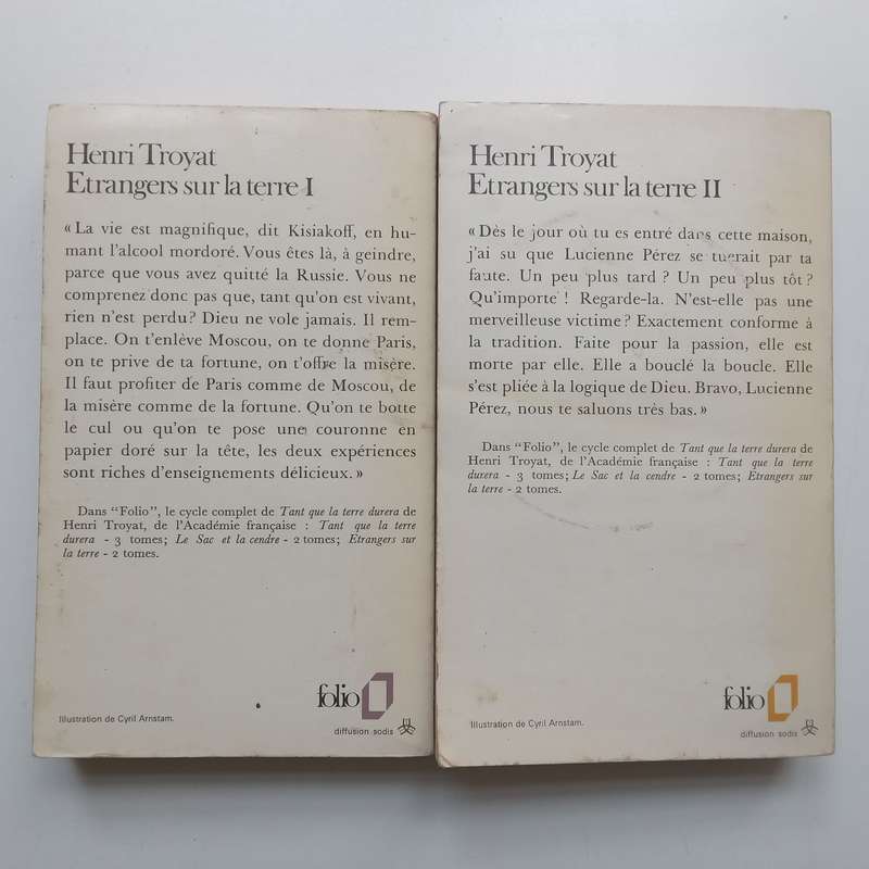 Estrangers Sur la Terre (French, 2 Vols.) | Henri Troyat