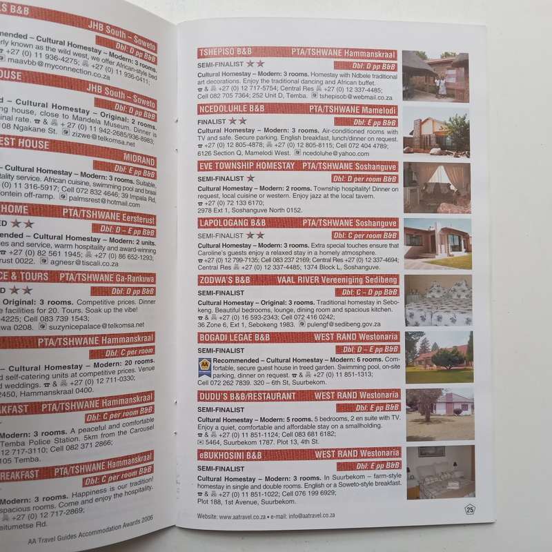 Accommodation Awards: South Africas Best (AA Travel Guides)