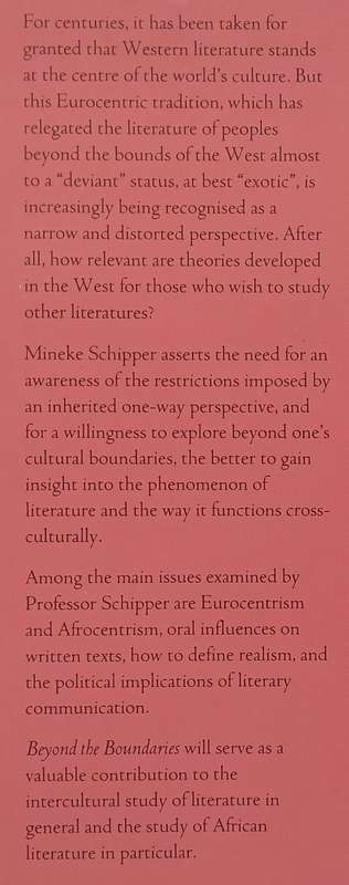 Beyond the Boundaries: African Literature and Literary Theory (Copy of Stephan Gray) | Mineke Sch...