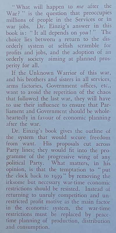 Freedom From Want | Paul Einzig