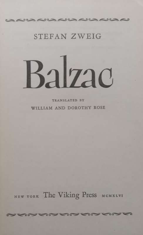 Balzac | Stefan Zweig