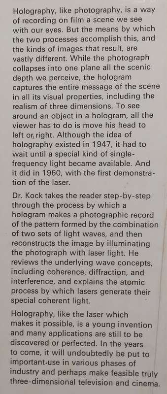 Lasers and Holography: An Introduction to Coherent Optics | Winston E. Kock