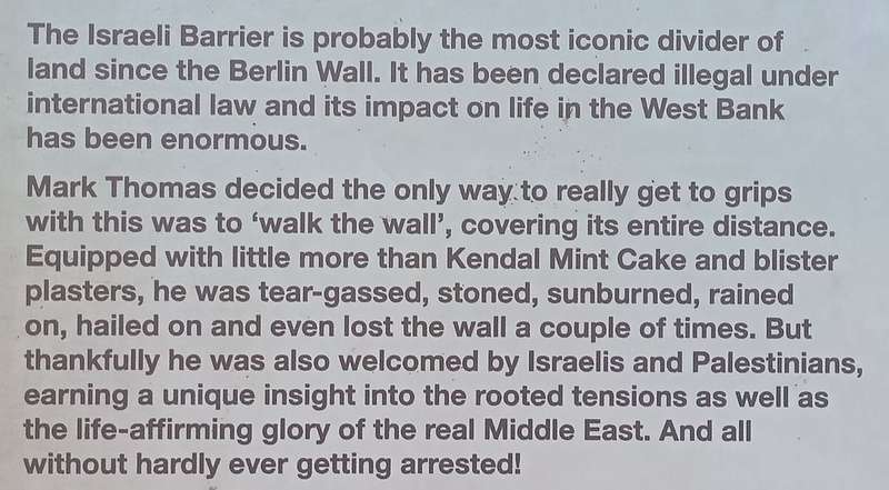 Extreme Rambling: Walking Israels Barrier | Mark Thomas