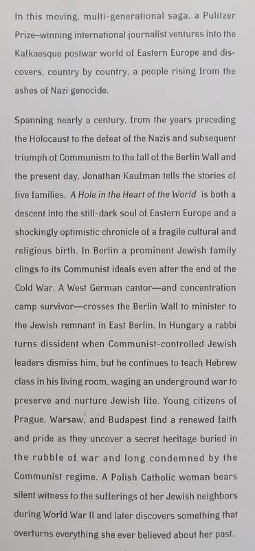 A Hole in the Heart of the World: Being Jewish in Eastern Europe | Jonathan Kaufman