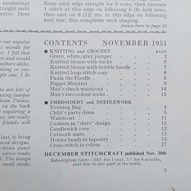 Stitchcraft (November 1951)