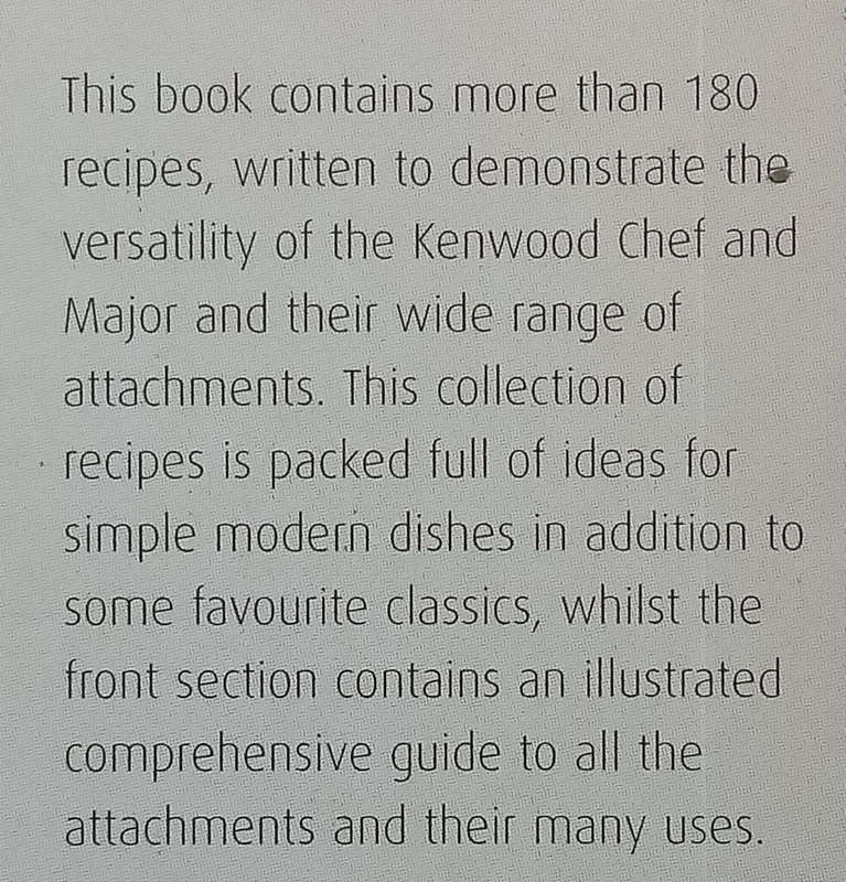 Recipes for the Kenwood Chef & Major | Jennie Shapter