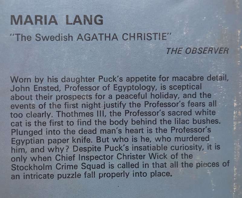 No More Murders | Maria Lang