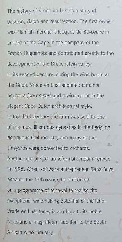 Vrede en Lust (Inscribed by Dana Buys, Owner of Vrede en Lust) | Romi Boom & Ivan Volschenk