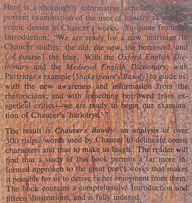 Chaucers Bawdy | Thomas W. Ross