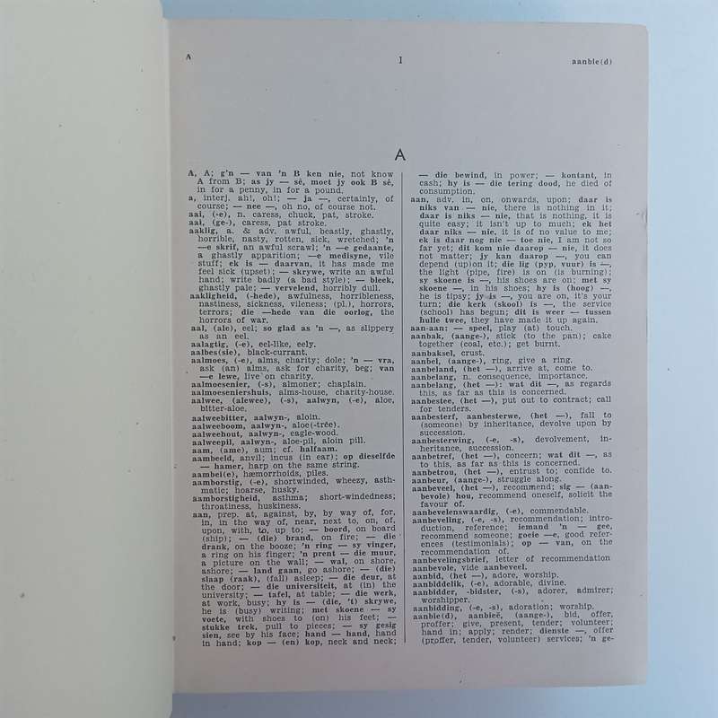 Tweetalige Skoolwoordeboek (Afrikaans/English & English/Afrikaans) | D. B. Bosman & L. W. van der...