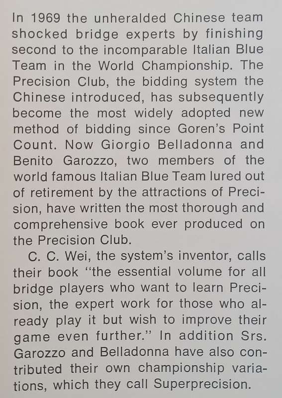 Precision and Super-Precision Bidding | Giorgio Belladonna & Benito Garozzo