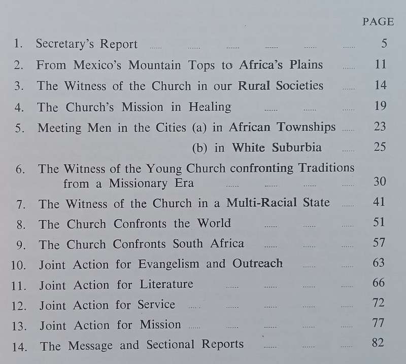 The New Dimensions of Mission for South Africa Today: Reports and Addresses of a National Confere...