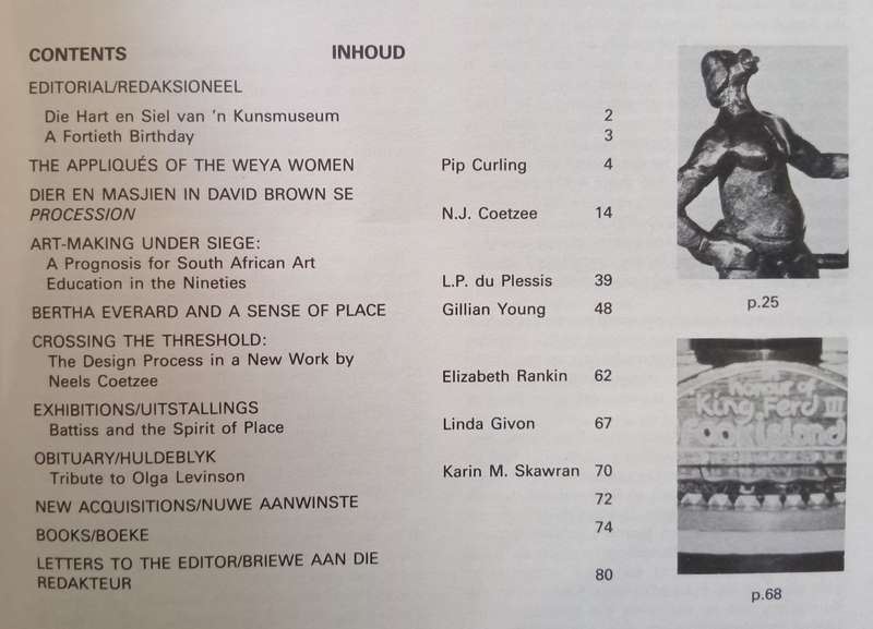 De Arte 40 (With Article on Walter Battiss)