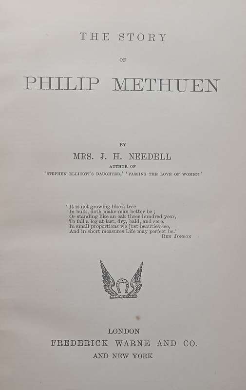 The Story of Philip Methuen | Mrs. J. H. Needell