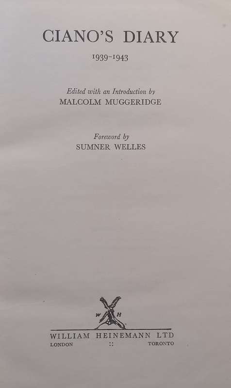 Cianos Diary, 1939-1943 | Malcolm Muggeridge (Ed.)