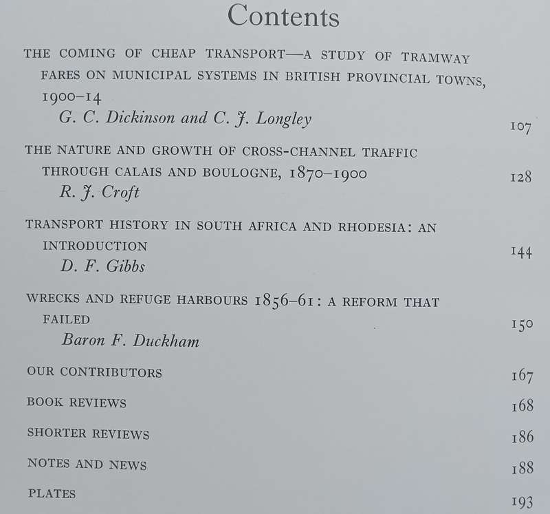 Transport History (Vol. 6, No. 2, July 1973)