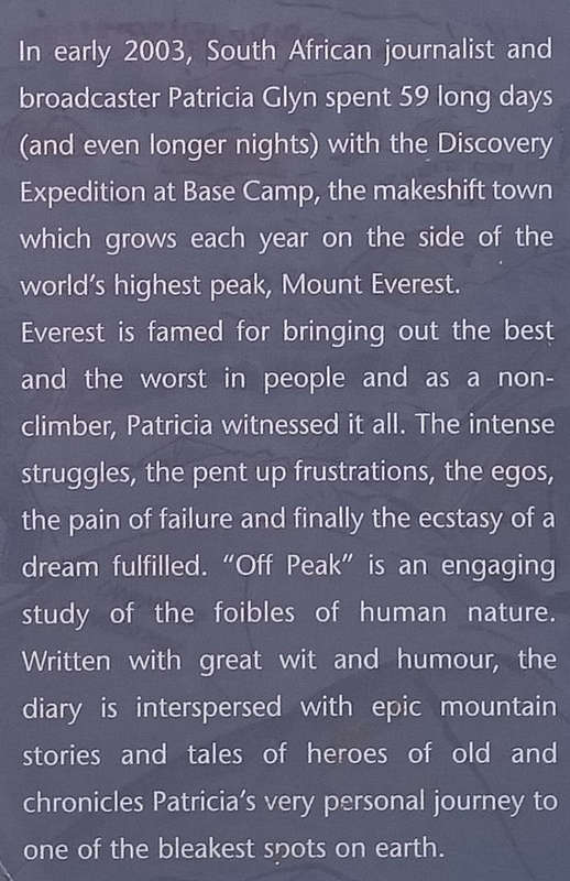 Off Peak: The Discovery Everest Expedition Diary | Patricia Glyn