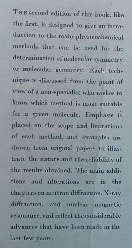 The Determination of Molecular Structure (2nd Ed.) | P. J. Wheatley