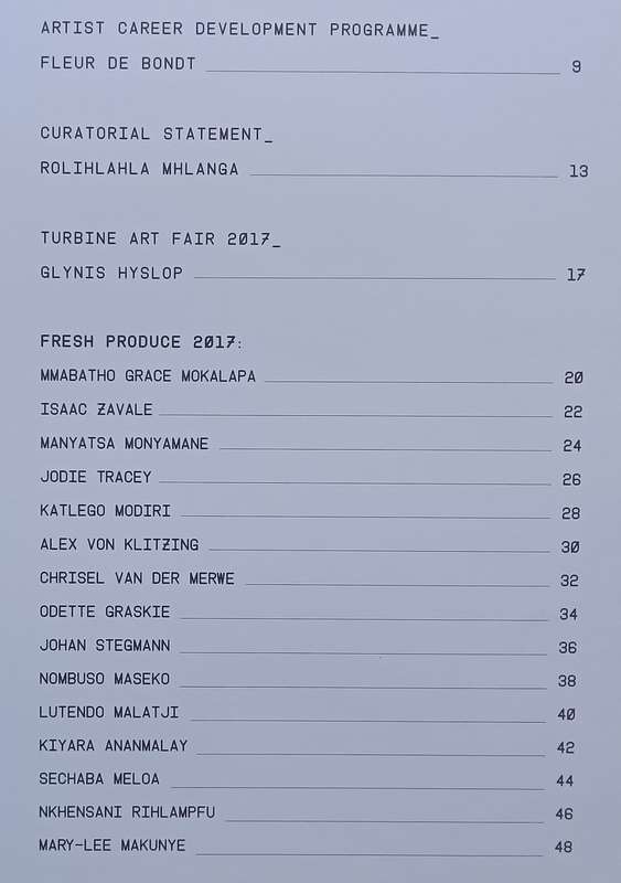 Fresh Produce 2017: Artist Career Development Programme (Book to Accompany the Exhibition)
