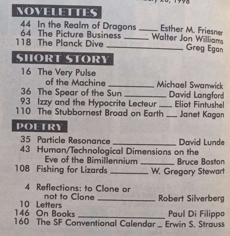 Asimovs Science Fiction (February 1998)