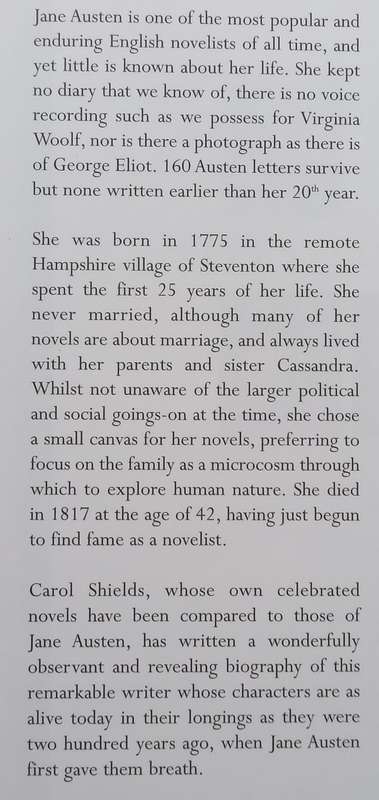 Jane Austen | Carol Shields