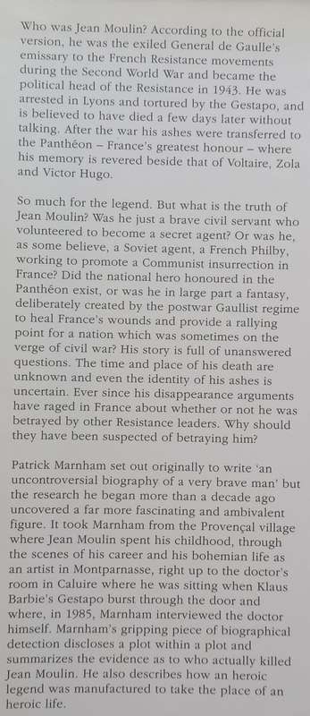 The Death of Jean Moulin: Biography of a Ghost | Patrick Marnham